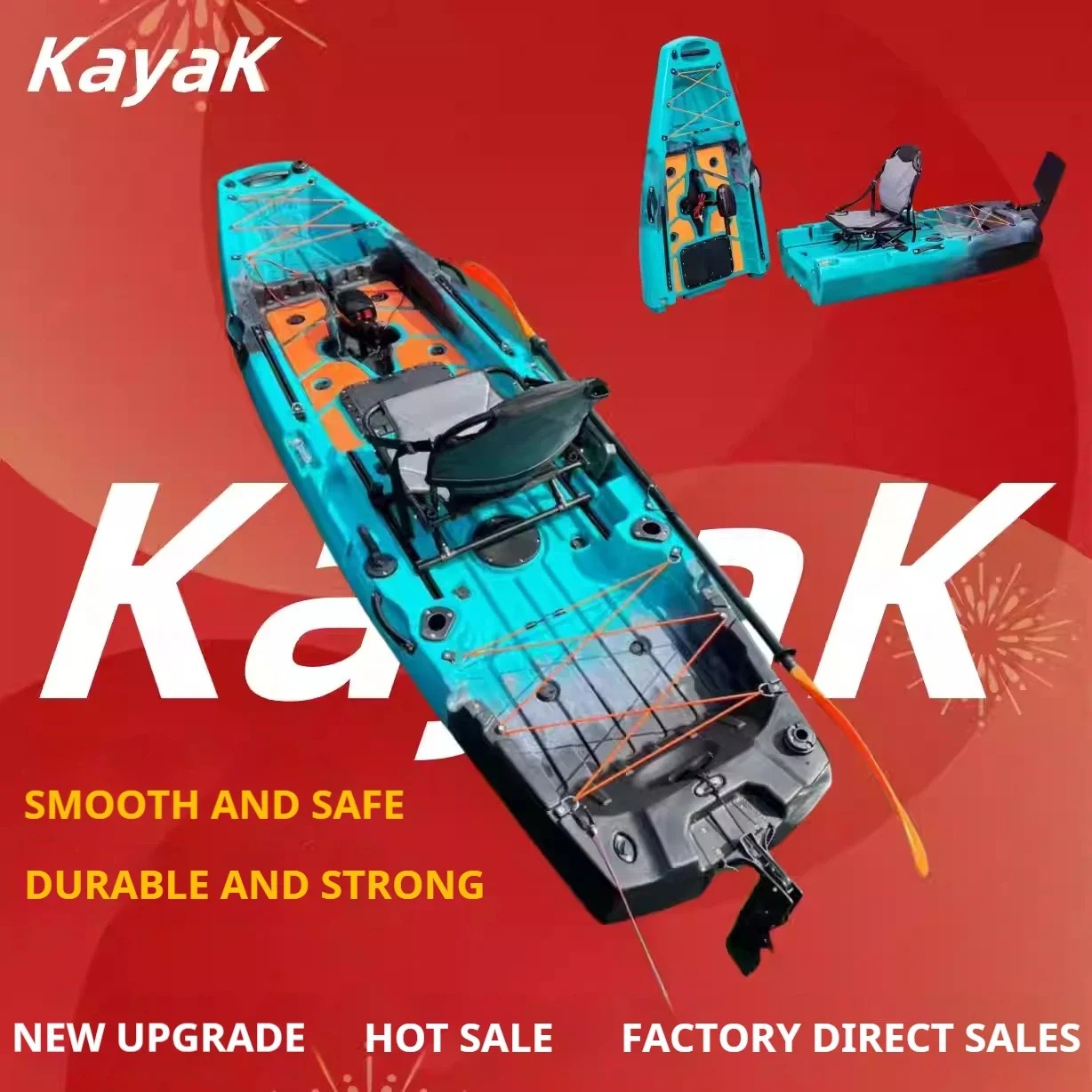 Fishing Kayak Pedal Drive - Kayak Modular LLDPE dengan Pedal &